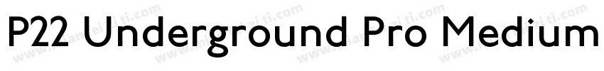 P22 Underground Pro Medium Regular字体转换